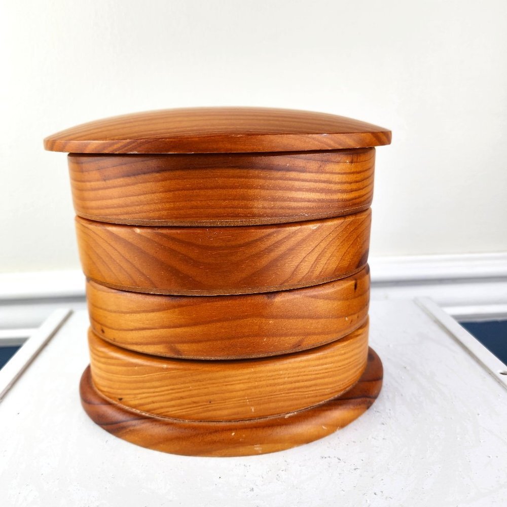 Bed Bath & Beyond Wood Oval Jewelry Tower Box